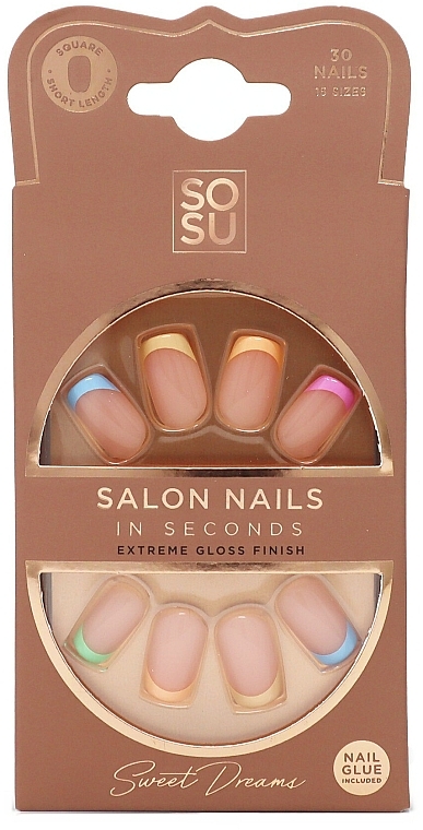 False Nail Set - Sosu by SJ Salon Nails In Seconds Sweet Dreams — photo N1