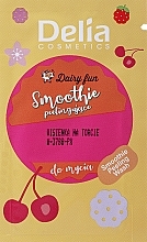 Body Wash Peeling Smoothie 'Cherry' - Delia Cosmetics Dairy Fun Peeling Smoothie Body Wash (sample) — photo N1