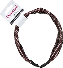 Fragrances, Perfumes, Cosmetics Hair Hoop, FA-5619, burgundy, polka dot - Donegal