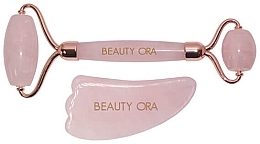 Fragrances, Perfumes, Cosmetics Face & Body Roller - ORA Crystal Roller And Gua Sha Set For Face And Body Rose Quartz