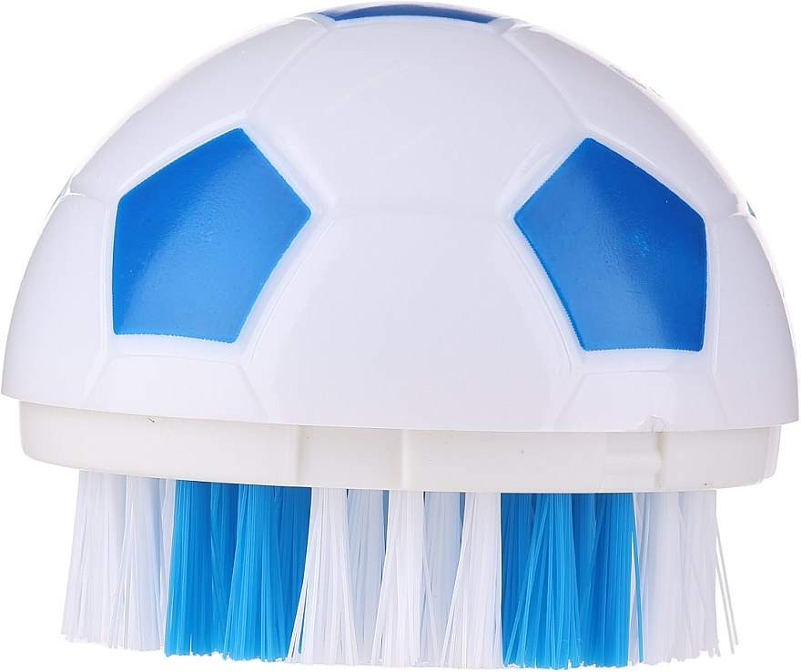 Ball-Shaped Brush, White & Blue - Sanel — photo N1