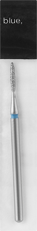 Nail File Drill Bit, flame, 1,4 mm, blue X - Head The Beauty Tools — photo N1