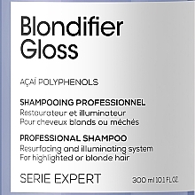 Repair Gloss Hair Shampoo - L'Oreal Professionnel Serie Expert Blondifier Gloss Shampoo — photo N3