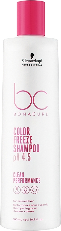 Colored Hair Shampoo - Schwarzkopf Professional Bonacure Color Freeze Shampoo pH 4.5 — photo N3