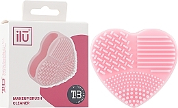 Brush Cleaner "Heart", pink - Ilu Brush Cleaner Pink — photo N2