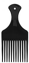 Afro Hairstyle Large Comb PE-403, 16.5 cm, black - Disna Large Afro Comb — photo N2