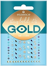 Nail Stickers, 88 pcs. - Essence Stay Bold, It's Gold Nail Sticker — photo N1