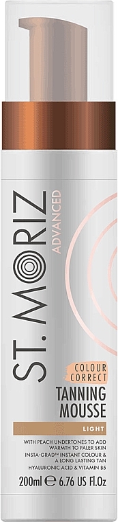 Self-tanning Correction Mousse, Light - St. Moriz Advanced Colour Correcting Tanning Mousse Light — photo N4