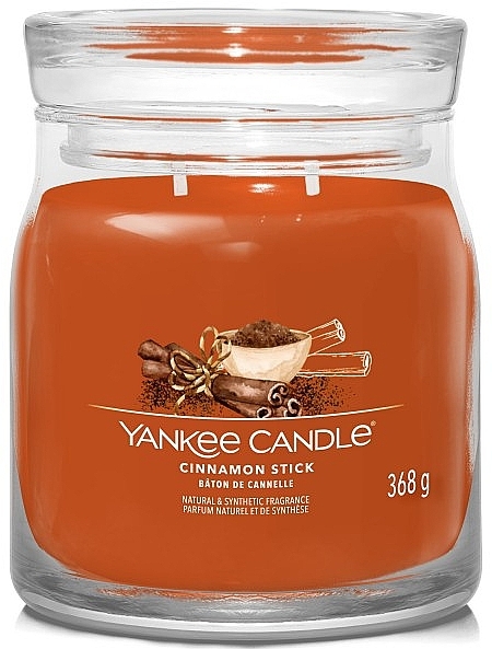 Scented Candle in Jar 'Cinnamon Stick', 2 wicks - Yankee Candle Singnature — photo N1