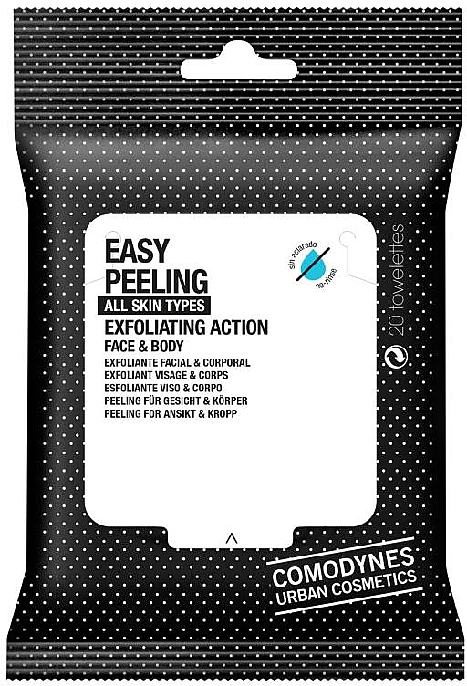 Exfoliating Face and Body Wipes - Comodynes Easy Peeling Exfoliating Action Face and Body — photo N1