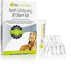 Set - Beconfident Teeth Whitening X1 Start Kit (teeth/gel/10ml + tray/3pcs) — photo N2