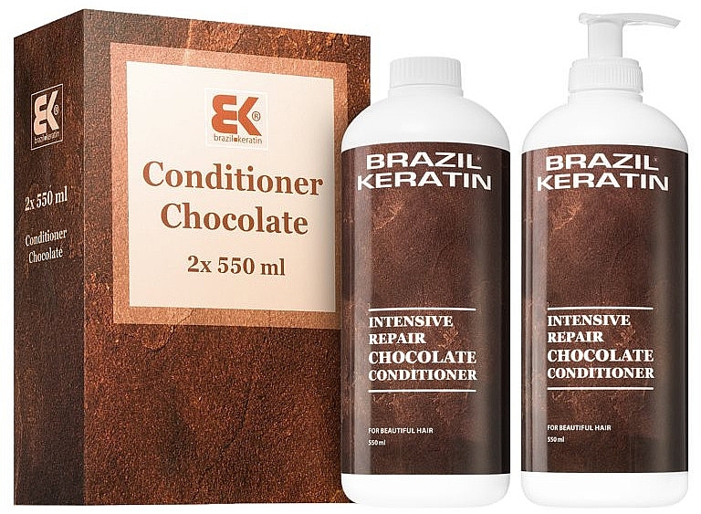 Set - Brazil Keratin Intensive Repair Chocolate Conditioner Set (h/cond/550mlx2) — photo N1