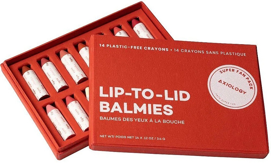 Axiology Lip-to-Lid Balmies Super Fan Pack (lip/balm/14x3.4g) - Lip, Eye & Cheek Balm Set — photo N12