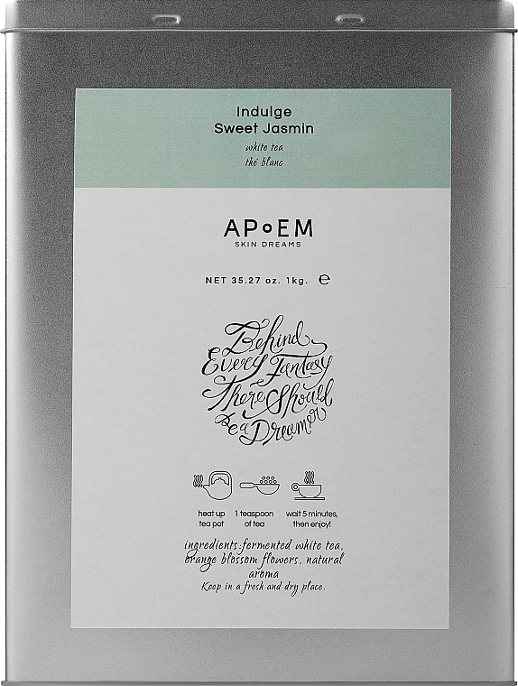 Set - APoEM Indulge Sweet Jasmin White Tea (tea/1000g + acc) — photo N1