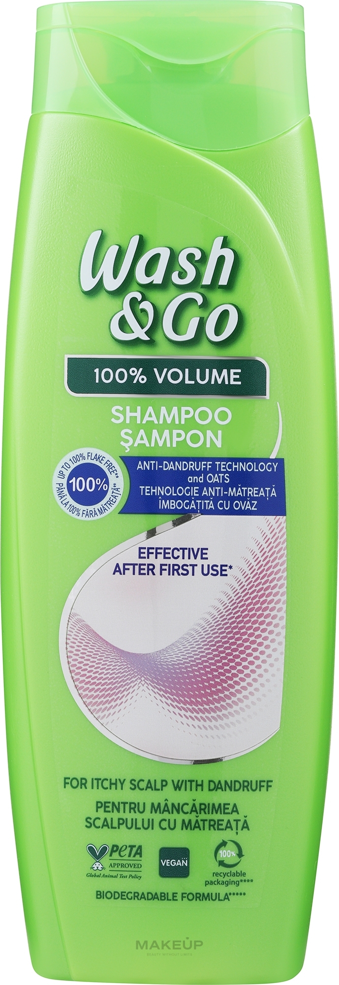 Anti-Dandruff Shampoo with ZPT Technology - Wash&Go Anti-dandruff Shampoo With ZPT Technology — photo 360 ml