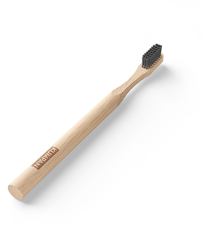 Bamboo Toothbrush, soft, in box - Kumpan Soft Bamboo Charcoal Toothbrush — photo N3