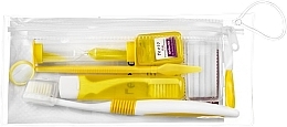 Orthodontic Set in Cosmetic Bag, yellow - Feelo Ortho Kit — photo N1