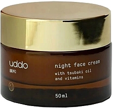 Moisturizing Tsubaki & Vitamin Night Face Cream - Uddo Night Face Cream With Tsubaki Oil And Vitamins — photo N8