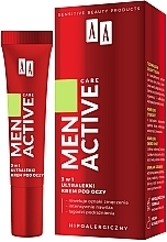 Fragrances, Perfumes, Cosmetics Ultra-Lightweight Eye Cream 3in1 - AA Cosmetics Men Active Care