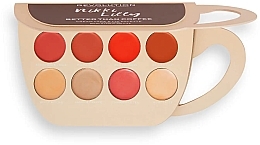 Face & Lip Makeup Palette - Makeup Revolution X Nikki Lilly Coffee Cup Cream Face & Lip Palette — photo N3