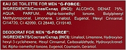 Aroma Parfume Maximan G-Force - Set (edt/100ml + deo/spray/150ml) — photo N14