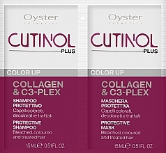 Fragrances, Perfumes, Cosmetics Hair Sample Set - Oyster Cosmetics Cutinol Plus Color Up (mask/15ml + sh/15ml) (2x15ml)