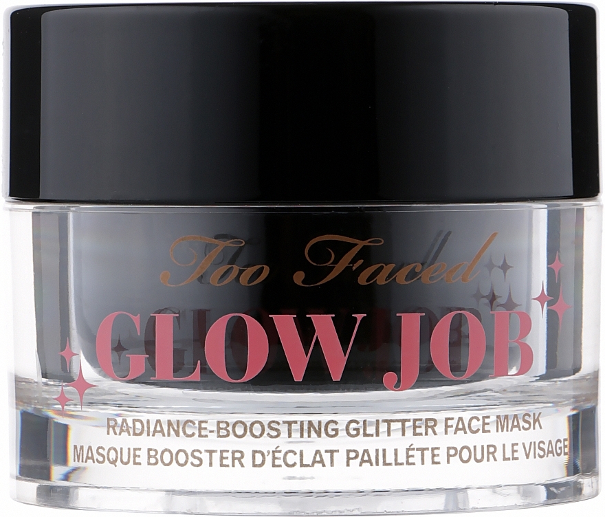 Antioxidant Face Mask - Too Faced Glow Job Radianse Boosting Glitter Face Mask Rose — photo N3