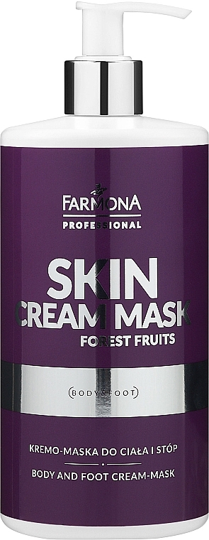 Body & Foot Cream Mask with Wild Berry Scent - Farmona Professional Skin Cream Mask Forest Fruits — photo N1