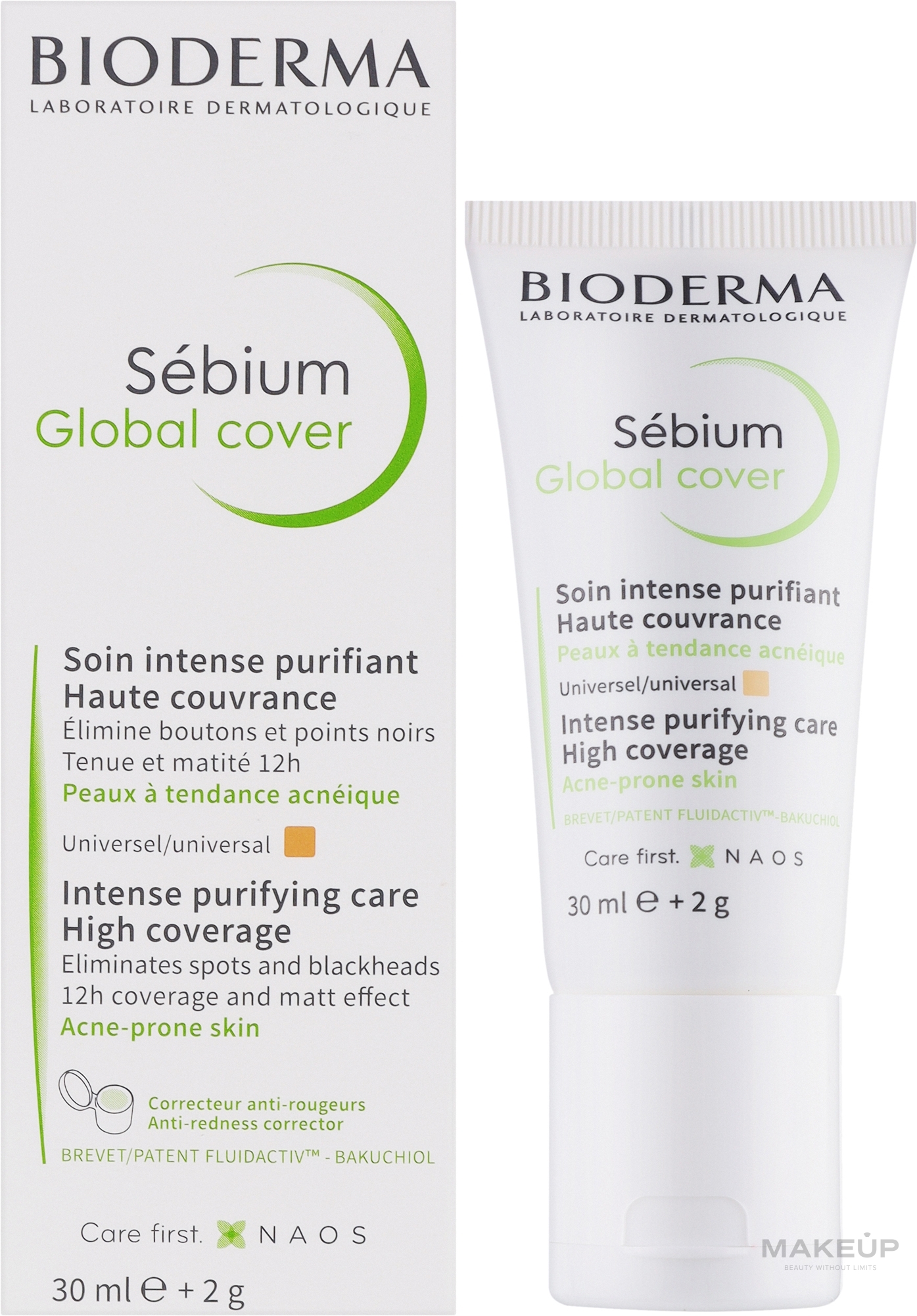 Intense Purifying Care - Bioderma Sebium Global Cover Cream  — photo 30 ml