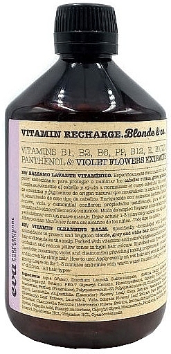 GIFT! Blonde Vitamin Shampoo - Eva Professional Vitamin Recharge Blonde — photo N2