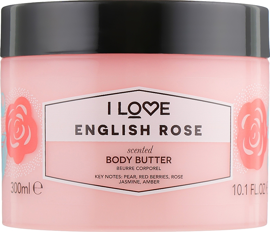 Body Butter "English Rose" - I Love English Rose Body Butter — photo N1