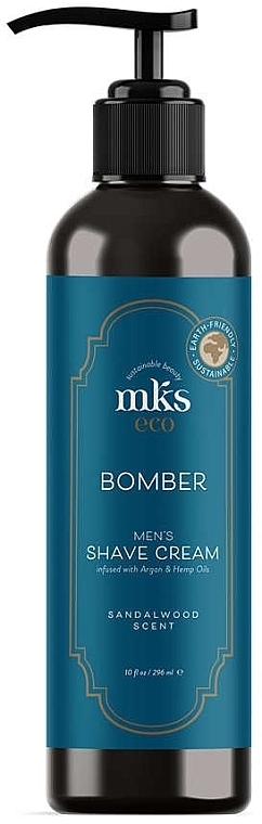 Shaving Cream - MKS Eco Bomber Men’s Shave Cream Sandalwood Scent — photo N1