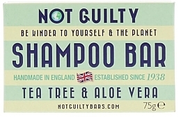 Fragrances, Perfumes, Cosmetics Tea Tree & Aloe Vera Solid Shampoo - Not Guilty Shampoo Bar Tea Tree & Aloe Vera