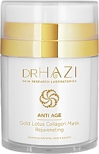 Fragrances, Perfumes, Cosmetics Face Mask 'Golden Lotus' - Dr.Hazi Anti Age Collagen Mask