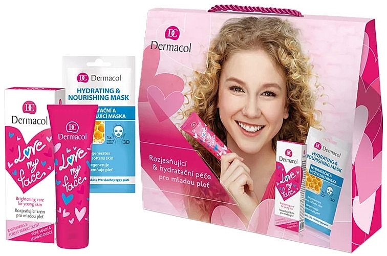 Set - Dermacol Love My Face (cr/50ml + mask/15ml) — photo N3