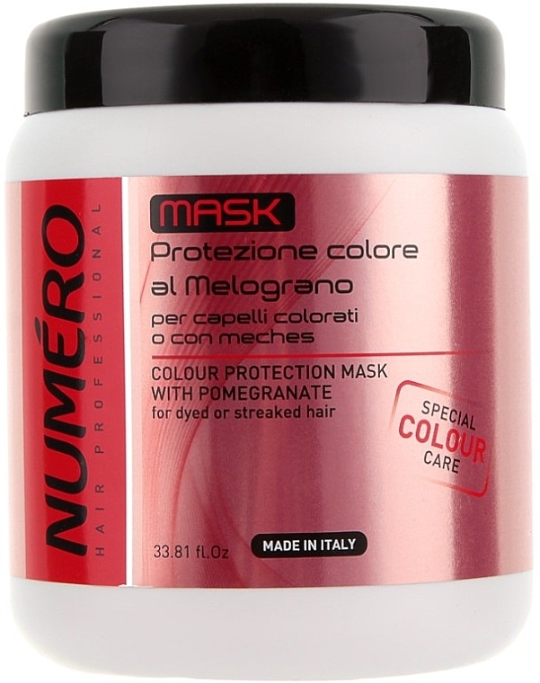 Hair Color Protection Pomegranate Mask - Brelil Professional Numero Colour Protection Mask — photo N3