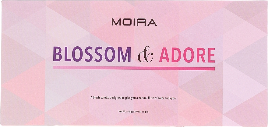 Face Blush Palette - Moira Blossom & Adore Blush Palette — photo N32