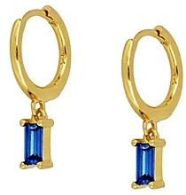 Fragrances, Perfumes, Cosmetics Stainless Steel Earrings 'Jasmine', blue stones, KST2049N - Ecarla