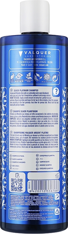 Shampoo - Valquer SIlver Platinum Shampoo — photo N14