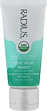 Fragrances, Perfumes, Cosmetics Organic Toothpaste 'Mint Aloe Neem' - Radius Organic (travel size)