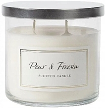 Fragrances, Perfumes, Cosmetics Scented Candle in Glass 'Pear & Freesia' - Bispol Scented Candle Pearl & Freesia