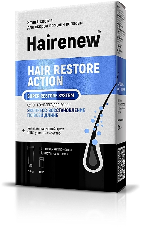 Express Restore Innovative Hair Complex - Hairenew Hair Restore Action Super Restore System — photo N2