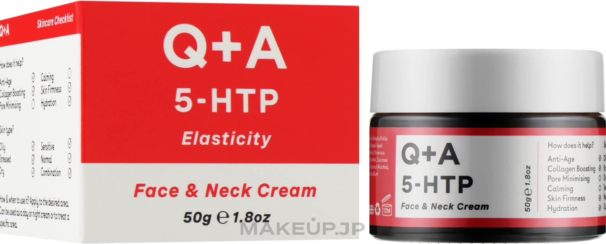 Face & Neck Cream - Q+A 5-HTP Face & Neck Cream — photo 50 g