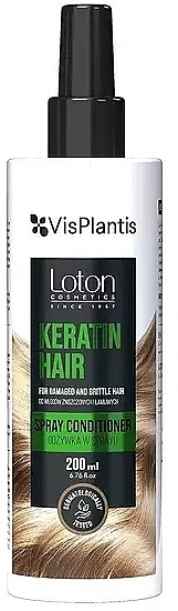 Keratin Conditioner Spray - Vis Plantis Loton Keratin Hair Spray Conditioner — photo N1