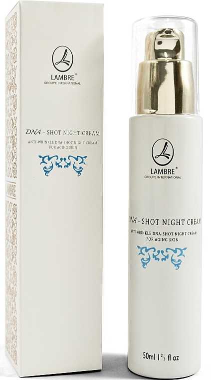 Night Face Cream - Lambre DNA-Shot Line Night Cream For Aging Skin — photo N1