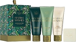 Fragrances, Perfumes, Cosmetics Set - Scottish Fine Soaps Festive Wishes Luxurious Gift Set (sh/gel/75ml + b/cr/75ml + hand/nailcr/75ml + soap/40g)