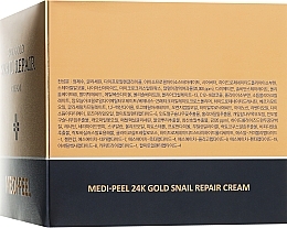 Face Cream with Colloidal Gold & Snail Mucin - Medi Peel 24k Gold Snail Repair Cream — photo N4