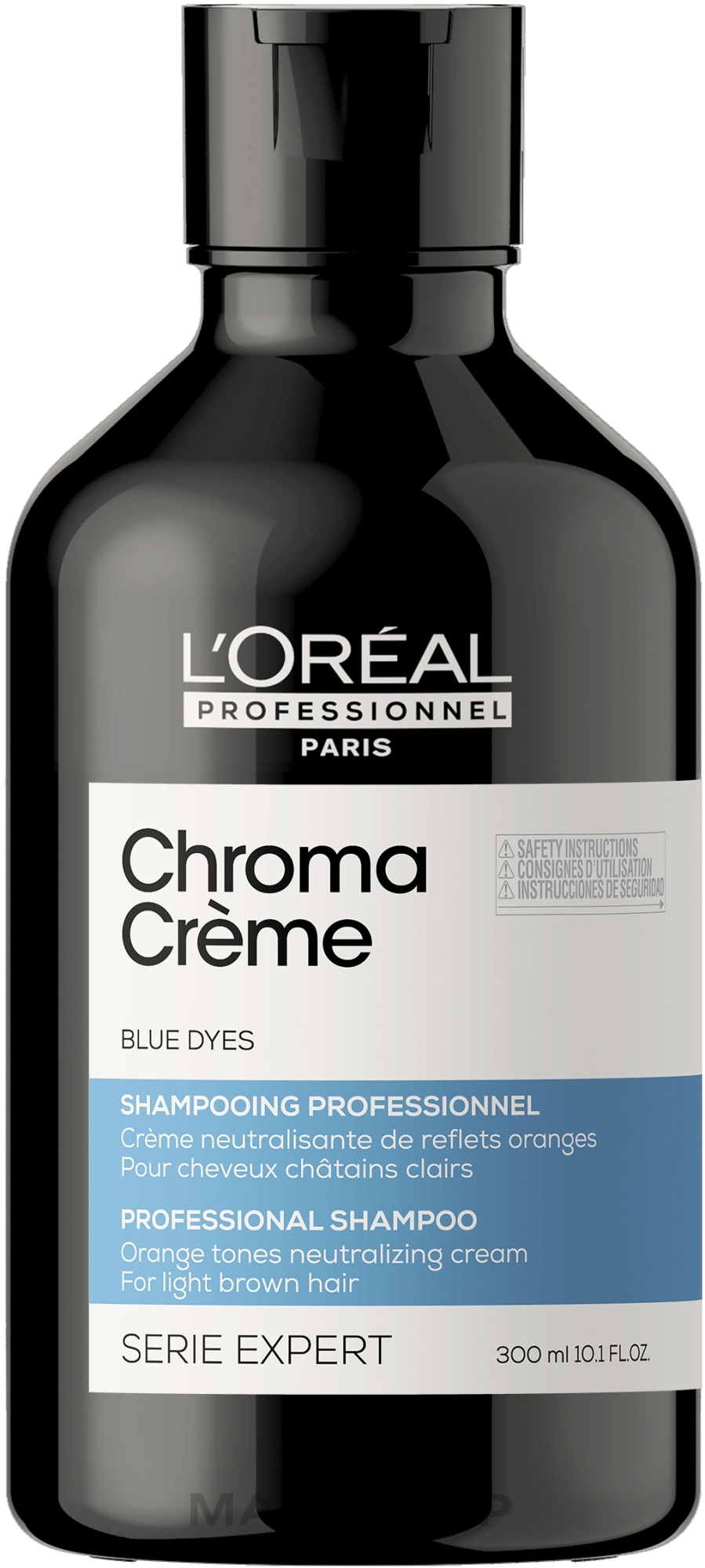 Blue Pigment Cream Shampoo - L'Oreal Professionnel Serie Expert Chroma Creme Professional Shampoo Blue Dyes — photo 300 ml