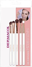 Fragrances, Perfumes, Cosmetics Makeup Brush Set, 5 pcs. - Dermacol Master Brush Rose Gold Eyeshadow Set