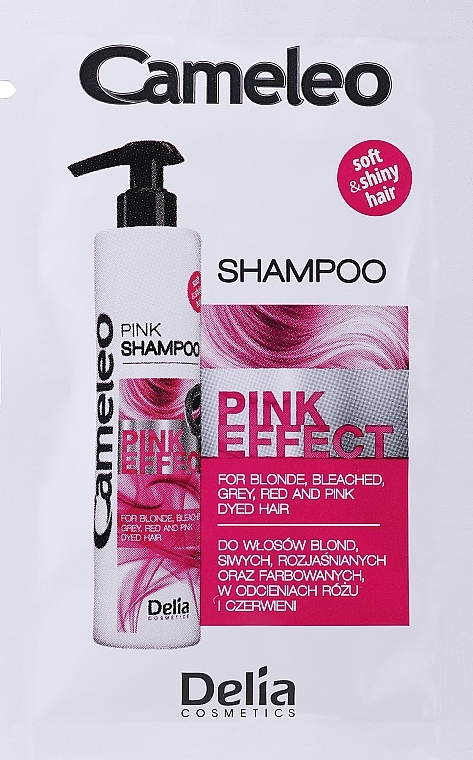 GIFT! Pink Shampoo - Delia Cosmetics Cameleo Pink Effect Shampoo (sample) — photo N1